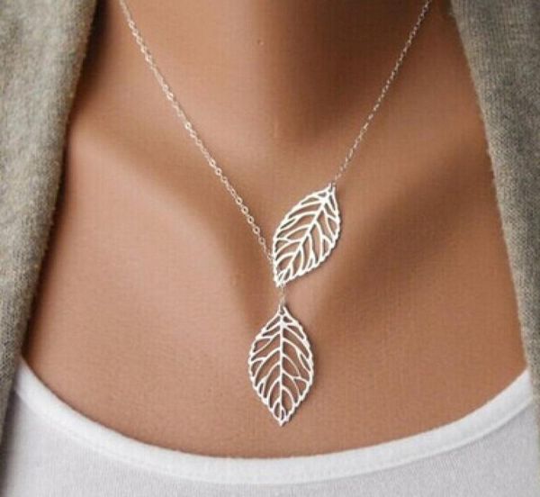 2017 new gold and sliver two leaf pendants necklace chain multi layer statement necklaces hollow leaf woman gift2739859, Silver
2017 new gold and sliver two leaf pendants necklace chain multi layer statement necklaces hollow leaf woman gift2739859, Silver