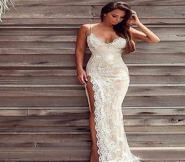 simple lace beach wedding dresses white sweetheart spaghetti straps sheath split floor length formal women bridal gowns4472149
simple lace beach wedding dresses white sweetheart spaghetti straps sheath split floor length formal women bridal gowns4472149