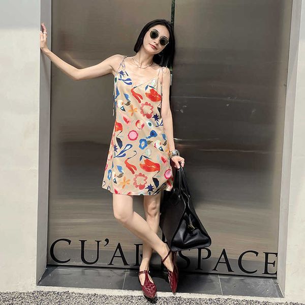 gracetina hoo summer new art print design skirt mid length strap dress for women, Black;gray
gracetina hoo summer new art print design skirt mid length strap dress for women, Black;gray