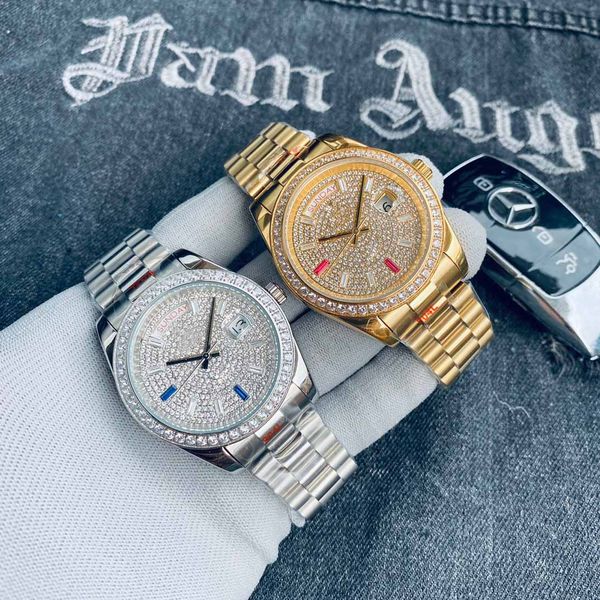 iced out diamond watch for men automatic stainless steel braclet,waterproof day-week 41mm bling bling diamonds dial hip hop watches relojes, Slivery;black
iced out diamond watch for men automatic stainless steel braclet,waterproof day-week 41mm bling bling diamonds dial hip hop watches relojes, Slivery;black