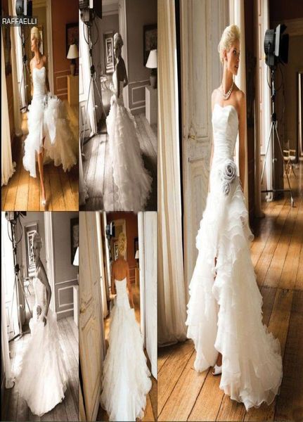 ivory organza wedding dresses high low strapless flowers ruffles short front long back bridal gowns custom made w451 flowers8159304, White
ivory organza wedding dresses high low strapless flowers ruffles short front long back bridal gowns custom made w451 flowers8159304, White