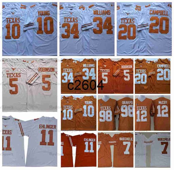 c2604 ncaa texas longhorns 5 bijan robinson 10 vince young college football jerseys 34 ricky williams 20 earl campbell brian orakpo colt mcc, Black
c2604 ncaa texas longhorns 5 bijan robinson 10 vince young college football jerseys 34 ricky williams 20 earl campbell brian orakpo colt mcc, Black