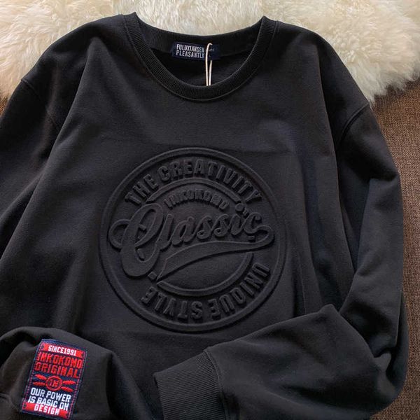 sweatshirt d embossed custom men's and women's sweater crew neck sweatshirt shc, Black
sweatshirt d embossed custom men's and women's sweater crew neck sweatshirt shc, Black