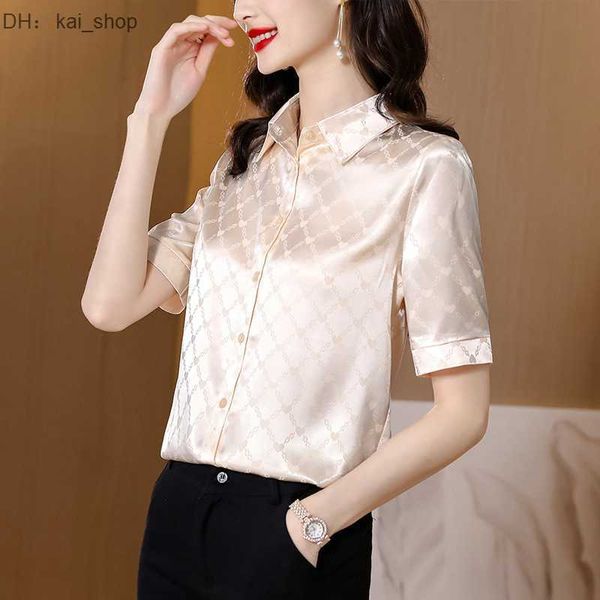undertake silk shirts, mulberry fashion versatile short sleeved temperament lapel summer new style 21, White
undertake silk shirts, mulberry fashion versatile short sleeved temperament lapel summer new style 21, White