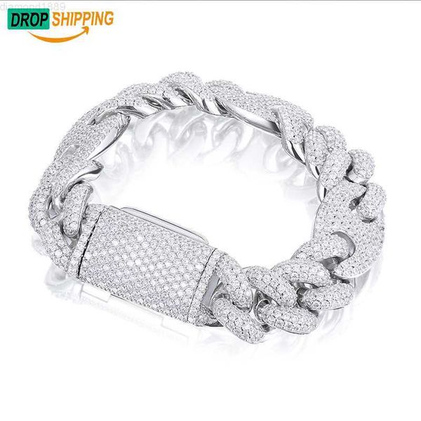 dropshipping men's jewelry gift 18mm 18k gold plated 925 sterling silver vvs moissanite diamond iced out cuban link bracelet
dropshipping men's jewelry gift 18mm 18k gold plated 925 sterling silver vvs moissanite diamond iced out cuban link bracelet