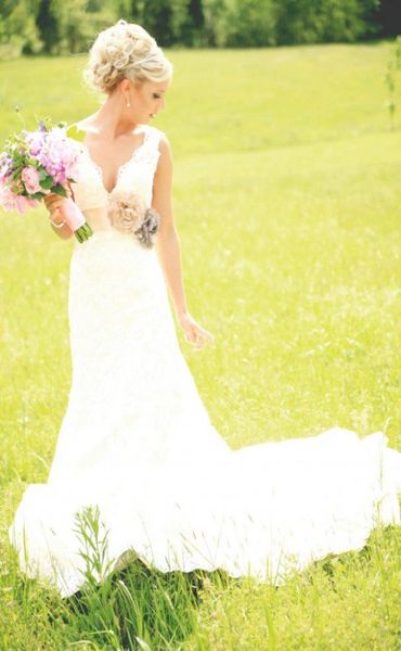 romantic wedding dresses vneck lace applique aline dresses chapel train handmade flower with belt country style sleeveless natu4348604, White
romantic wedding dresses vneck lace applique aline dresses chapel train handmade flower with belt country style sleeveless natu4348604, White