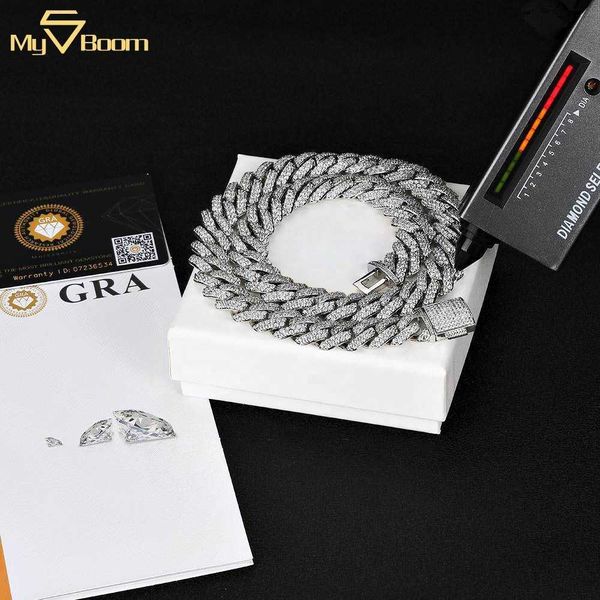 15mm bling diamond 925 sterling silver vvs moissanite necklace cuban link chain for rapper hip hop men
15mm bling diamond 925 sterling silver vvs moissanite necklace cuban link chain for rapper hip hop men