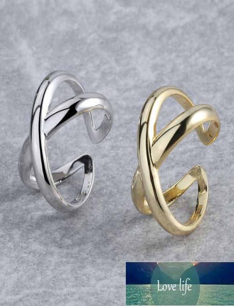 925 sterling silver double layer cross xshaped gold color ring opening size ring for women men sr7036071798
925 sterling silver double layer cross xshaped gold color ring opening size ring for women men sr7036071798