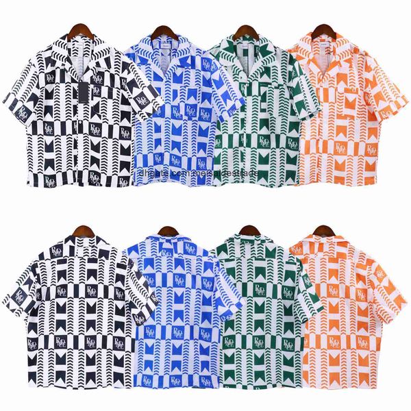 designer t shirt 2023 spring summer new rhudes alphabet digital printing short sleeve shirt couple approval trend, White;black
designer t shirt 2023 spring summer new rhudes alphabet digital printing short sleeve shirt couple approval trend, White;black