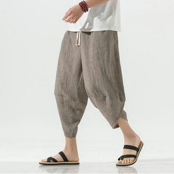 pants baggy cross pants men 2023 cotton linen calf length pants harem pants korean style hip hop streetwear men trousers, Black
pants baggy cross pants men 2023 cotton linen calf length pants harem pants korean style hip hop streetwear men trousers, Black