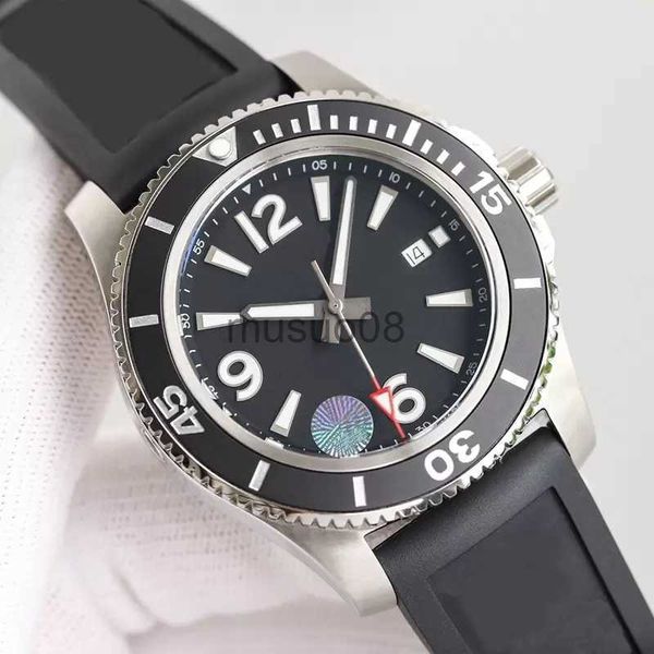 other watches breit super-ocean 46mm dial stainless steel rotating bezel mens watch automatic mechanical rubber band watch luminous wristwat, Slivery;black
other watches breit super-ocean 46mm dial stainless steel rotating bezel mens watch automatic mechanical rubber band watch luminous wristwat, Slivery;black