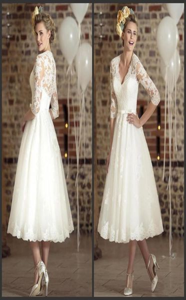 three quarter sleeves lace vintage vneck beach bridal dresses 2020 new casamento vestidos de novia short wedding dress9925870, White
three quarter sleeves lace vintage vneck beach bridal dresses 2020 new casamento vestidos de novia short wedding dress9925870, White