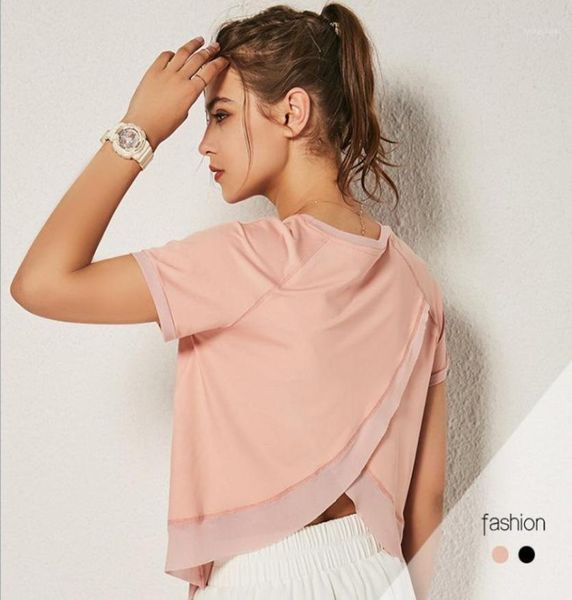women039s yoga tshirt with short sleeves loose breathable back slit leisure clothing5667506, White;red
women039s yoga tshirt with short sleeves loose breathable back slit leisure clothing5667506, White;red