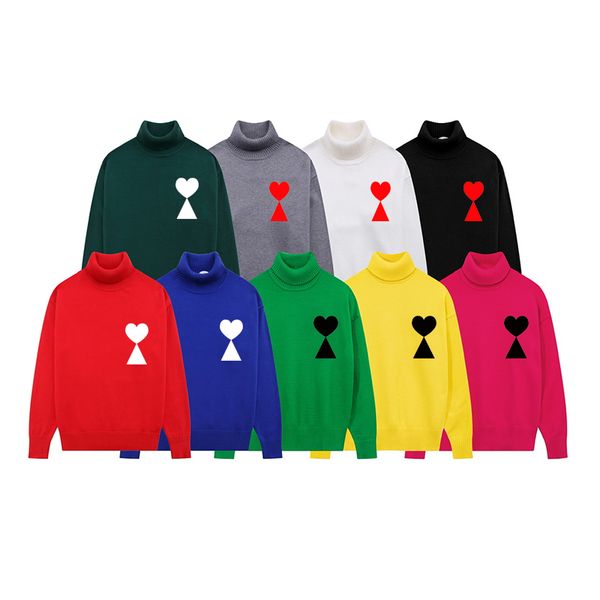 designer amis sweater women's fashion luxury brand sweater loose a-line small red heart couple lazy high neck sweater s-xl, White;black
designer amis sweater women's fashion luxury brand sweater loose a-line small red heart couple lazy high neck sweater s-xl, White;black