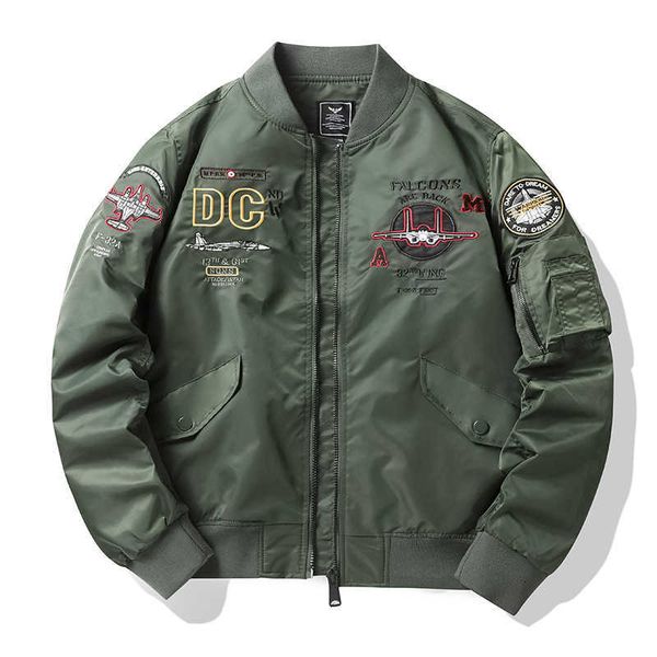 autumn jacket men's air force trendy embroidered flying suit loose jacket iiko, White;black
autumn jacket men's air force trendy embroidered flying suit loose jacket iiko, White;black
