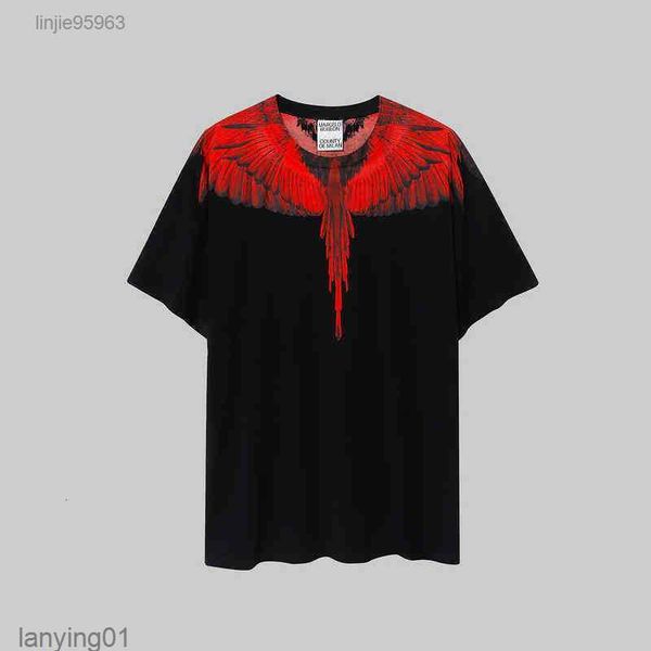red feather wings print summer short sleeve t-shirt youth men's and couple 2s1s1reg6, White;black
red feather wings print summer short sleeve t-shirt youth men's and couple 2s1s1reg6, White;black