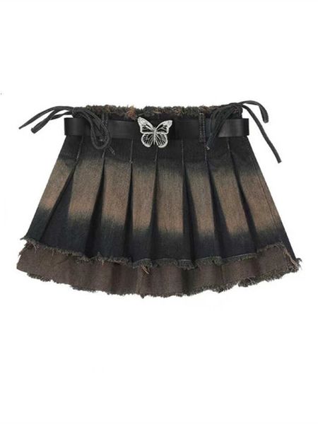 irregular spice girls denim mini skirts women summer new dress design sense niche high european waist a-line pleated, Black
irregular spice girls denim mini skirts women summer new dress design sense niche high european waist a-line pleated, Black