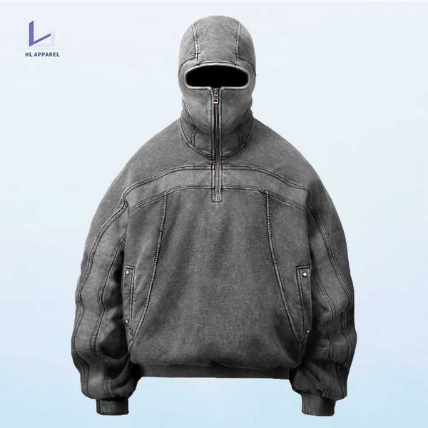 drop hl manufacturer wholesale shoulder vintage blank hooded sweater custom men acid wash full face zip up hoodie with eye holes thgw, Black
drop hl manufacturer wholesale shoulder vintage blank hooded sweater custom men acid wash full face zip up hoodie with eye holes thgw, Black