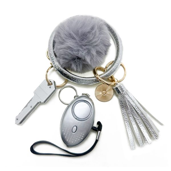 silver 8 coloe explosive 4-piece self-defense keychain alarm leather wrist strap hairball knife women's self-defense keychain
silver 8 coloe explosive 4-piece self-defense keychain alarm leather wrist strap hairball knife women's self-defense keychain
