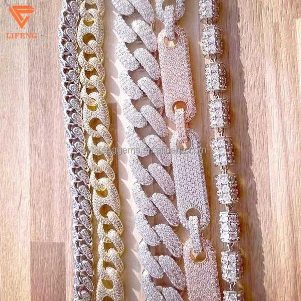 lifeng jewelry hip hop luxury custom 925 sterling silver necklace link chain jewelry necklace moissanite cuban chain
lifeng jewelry hip hop luxury custom 925 sterling silver necklace link chain jewelry necklace moissanite cuban chain