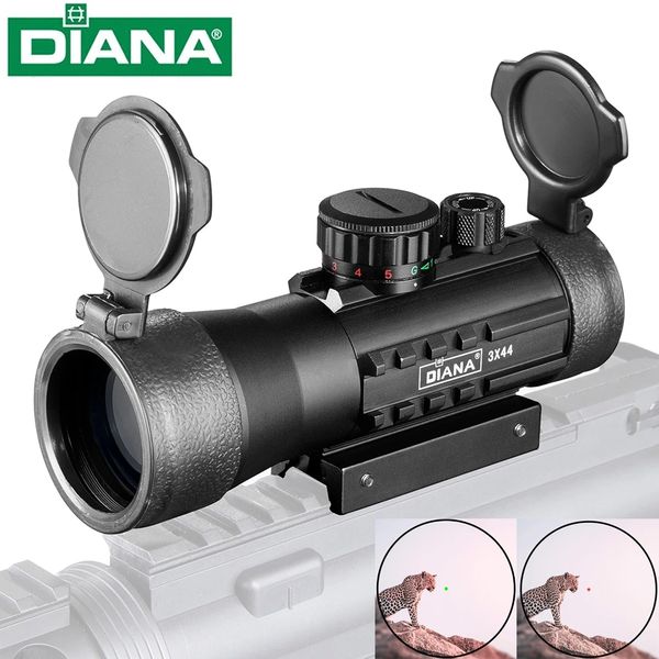 Image of DIANA 3x44 Hunting red dot tactical Optical sight Airsoft accessories fits 11/20mm Picatinny mount rail rifle scope for hunting