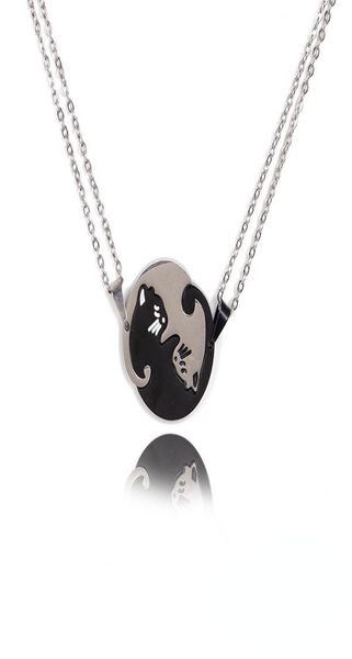 fashion animal pendant black white cat stitching necklace simple friendship gift heart shape gold white cute couple jewelry neckla8894956, Silver
fashion animal pendant black white cat stitching necklace simple friendship gift heart shape gold white cute couple jewelry neckla8894956, Silver
