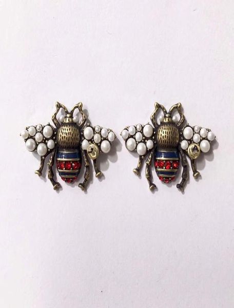 fashion brand jewelry pearl wing bee stud earrings pearl stud earrings brass vintage designer earrings 20209834206, Golden
fashion brand jewelry pearl wing bee stud earrings pearl stud earrings brass vintage designer earrings 20209834206, Golden