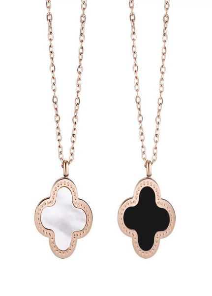 not fade leaf necklaces 18k rose gold plated titanium steel four flower design pendants choker fashion charm link chain jewelry wo3129560, Silver
not fade leaf necklaces 18k rose gold plated titanium steel four flower design pendants choker fashion charm link chain jewelry wo3129560, Silver