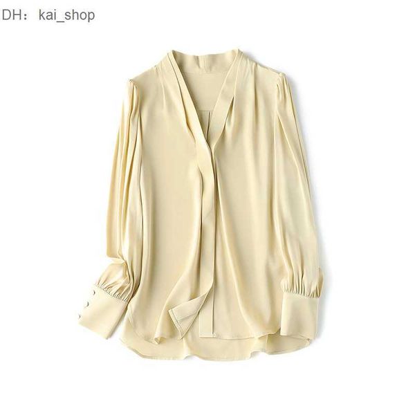 cbd female executive pleated v-neck double qiao elastic silk shirt spring/summer new 31, White
cbd female executive pleated v-neck double qiao elastic silk shirt spring/summer new 31, White