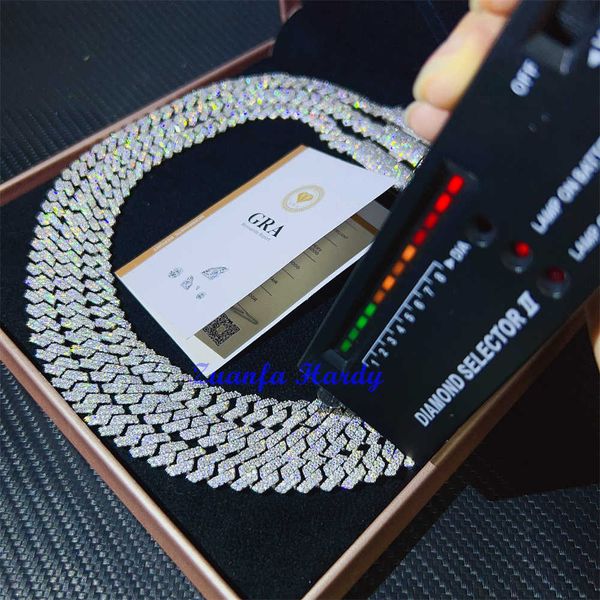 zuanfa jewelry luxury cuban necklace 8mm 10mm 16" 18" 20" 22" 24" silver link vvs diamond moissanite chain
zuanfa jewelry luxury cuban necklace 8mm 10mm 16" 18" 20" 22" 24" silver link vvs diamond moissanite chain