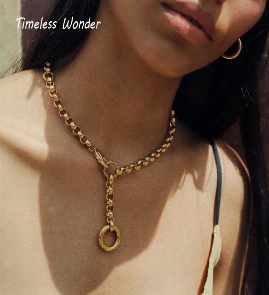 timeless wonder titanium pave chains choker necklace women stainless steel jewelry boho designer punk ins trendy runway 30259596193, Golden;silver
timeless wonder titanium pave chains choker necklace women stainless steel jewelry boho designer punk ins trendy runway 30259596193, Golden;silver