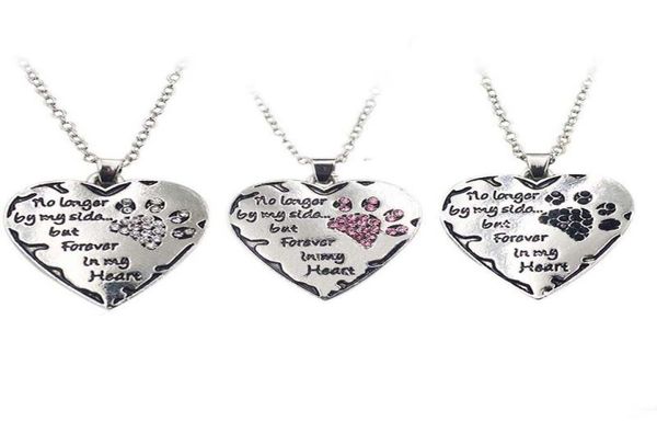 no longer by my side but forever in my heart crystal dog paw heart pendants necklace for women fashion jewelry christmas gift2105169, Silver
no longer by my side but forever in my heart crystal dog paw heart pendants necklace for women fashion jewelry christmas gift2105169, Silver