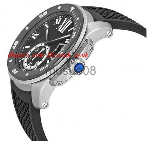 other watches luxury wristwatch calibre de black dial rubber men's watch 42mm automatic mens watch watches j230606, Slivery;black
other watches luxury wristwatch calibre de black dial rubber men's watch 42mm automatic mens watch watches j230606, Slivery;black