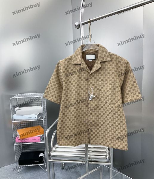 xinxinbuy men designer tee t shirt 23ss double letter jacquard fabric pattern short sleeve cotton women white green s-xl, Black;brown
xinxinbuy men designer tee t shirt 23ss double letter jacquard fabric pattern short sleeve cotton women white green s-xl, Black;brown