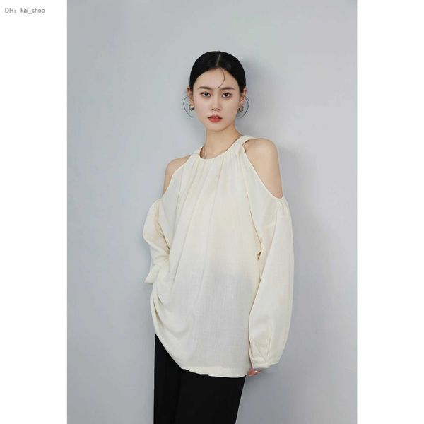 navy shoulder shirt for summer high end small design sense french temperament chiffon 11, White
navy shoulder shirt for summer high end small design sense french temperament chiffon 11, White