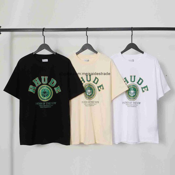 designer t shirt 2023 new high street rhudes simple letters printed couple street loose casual short sleeve tee, White;black
designer t shirt 2023 new high street rhudes simple letters printed couple street loose casual short sleeve tee, White;black