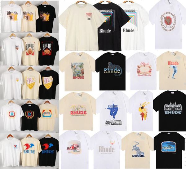 g allery d ept mens&womens designer rhude t-shirts printed fashion man t-shirt cotton casual tees short sleeve luxury hip hop streetwear t-s, White;black
g allery d ept mens&womens designer rhude t-shirts printed fashion man t-shirt cotton casual tees short sleeve luxury hip hop streetwear t-s, White;black