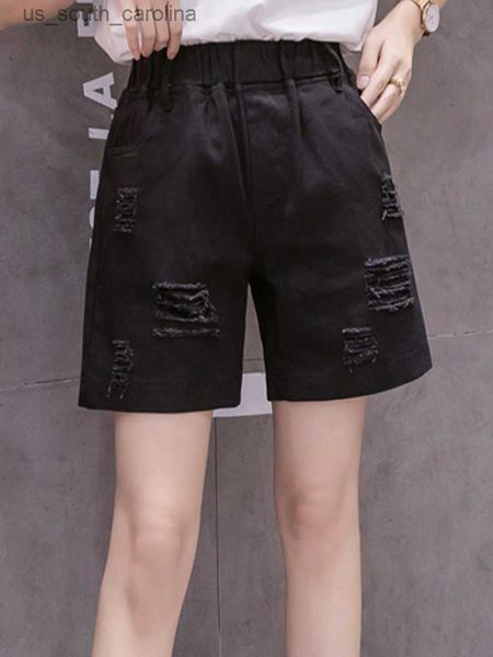s-5xlcasual jeans elastic waist straight leg wide leg shorts 2023 new korean fashion women's clothing, White;black
s-5xlcasual jeans elastic waist straight leg wide leg shorts 2023 new korean fashion women's clothing, White;black
