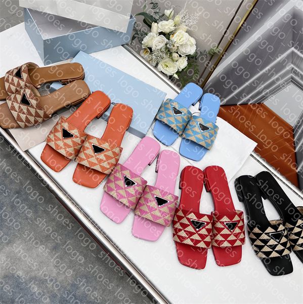 luxury knitting slippers fashion triangle logo designer women sandal slipper dress slides size 35-42, Black
luxury knitting slippers fashion triangle logo designer women sandal slipper dress slides size 35-42, Black