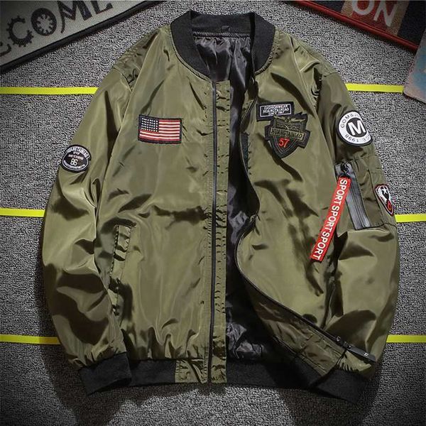 jacket ale fashional baseball with badge high street plus size satin bomber jacket men tai, Black
jacket ale fashional baseball with badge high street plus size satin bomber jacket men tai, Black