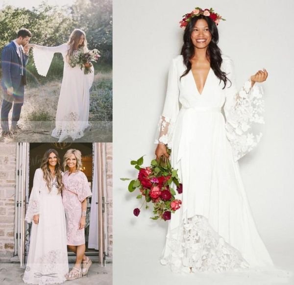 boho beach wedding dresses long bell sleeve lace flower bridal gowns plus size bohemia hippie wedding dress5702346, White
boho beach wedding dresses long bell sleeve lace flower bridal gowns plus size bohemia hippie wedding dress5702346, White