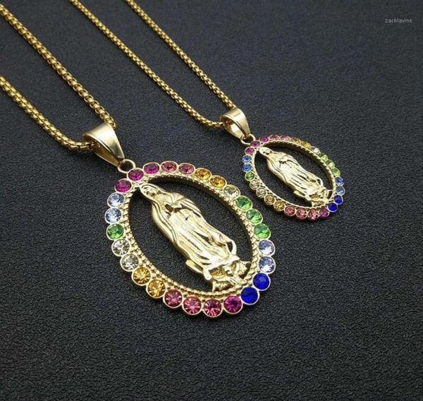 stainless steel rainbow rhinestone virgin mary mama pendant necklace religious mary christ virgin necklaces gift for him14741179, Silver
stainless steel rainbow rhinestone virgin mary mama pendant necklace religious mary christ virgin necklaces gift for him14741179, Silver