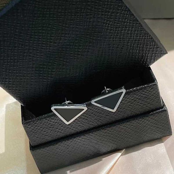 stud designer new fashion black earrings women's luxury designer jewelry wedding gifts 3l0b, Golden;silver