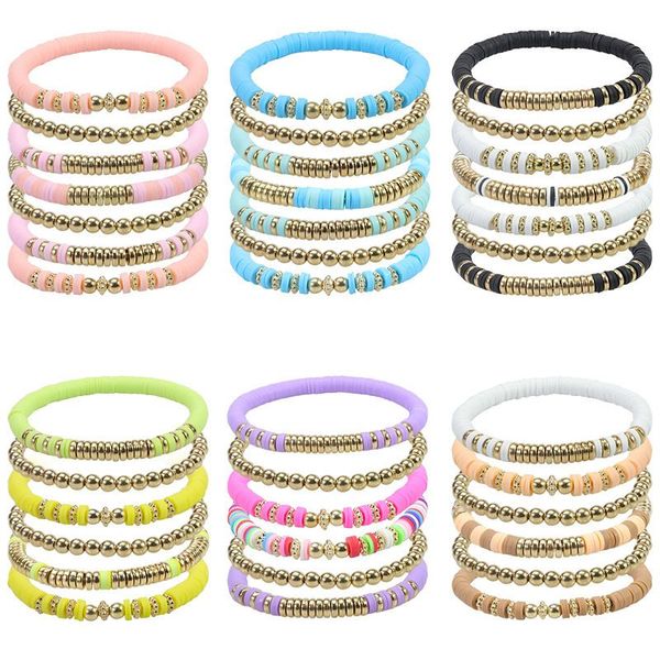 bohemian bracelets for women multicolor polymer clay beads charm bracelet jewelry female girls lovely gifts accessories 7pcs/set, Black
bohemian bracelets for women multicolor polymer clay beads charm bracelet jewelry female girls lovely gifts accessories 7pcs/set, Black