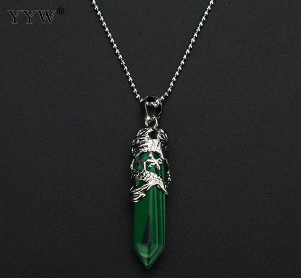 dragon tribe natural stone hexagonal crystal quartz tiger eye prism ethnic pendant necklace hanging jewelry for women men8093904, Silver
dragon tribe natural stone hexagonal crystal quartz tiger eye prism ethnic pendant necklace hanging jewelry for women men8093904, Silver