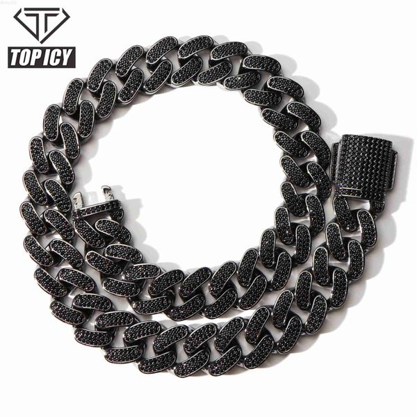 20mm spring clasp black cubic zircon dark style cuban link chain 20mm big size bling black iced out miami cuban chain, Silver
20mm spring clasp black cubic zircon dark style cuban link chain 20mm big size bling black iced out miami cuban chain, Silver