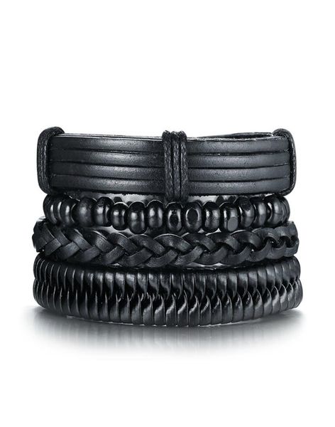 4pcs lot vintage black leather friendship bracelets set for male bangle braclet braslet man pulseira masculina jewelry bl4276231182
4pcs lot vintage black leather friendship bracelets set for male bangle braclet braslet man pulseira masculina jewelry bl4276231182