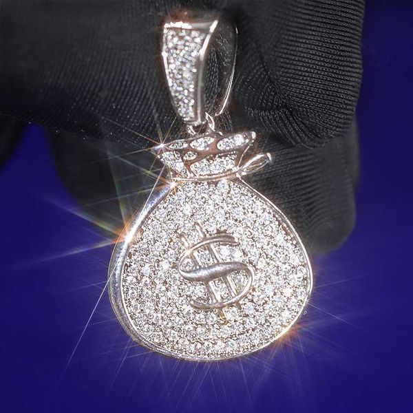 designer jewelrypopular hip hop pendant iced out vvs moissanite 925 silver money bag pendant cuban necklace
designer jewelrypopular hip hop pendant iced out vvs moissanite 925 silver money bag pendant cuban necklace