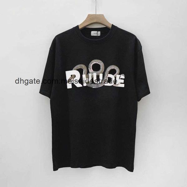 designer t shirt fashion brand rh limited rhudes casual high street hip-hop summer new loose round neck short sleeve t-shirt, White;black
designer t shirt fashion brand rh limited rhudes casual high street hip-hop summer new loose round neck short sleeve t-shirt, White;black