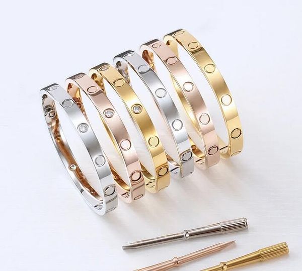 love screw bracelet fashion designer cuff luxury trendy bangle 18k gold plated titanium steel diamond for women men nail bracelets silver cl, Golden;silver
love screw bracelet fashion designer cuff luxury trendy bangle 18k gold plated titanium steel diamond for women men nail bracelets silver cl, Golden;silver